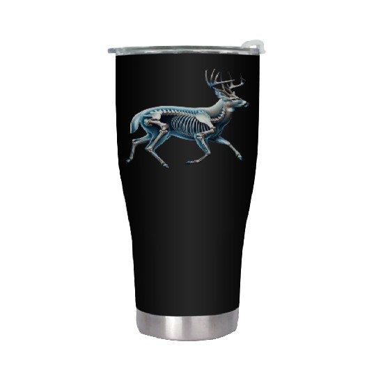 Deer Skeleton Anatomy Stainless Steel Tumblers