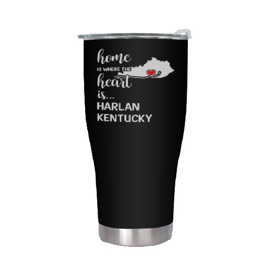 Harlan County Kentucky Is Where My Heart Is Gift Stainless Steel Tumblers