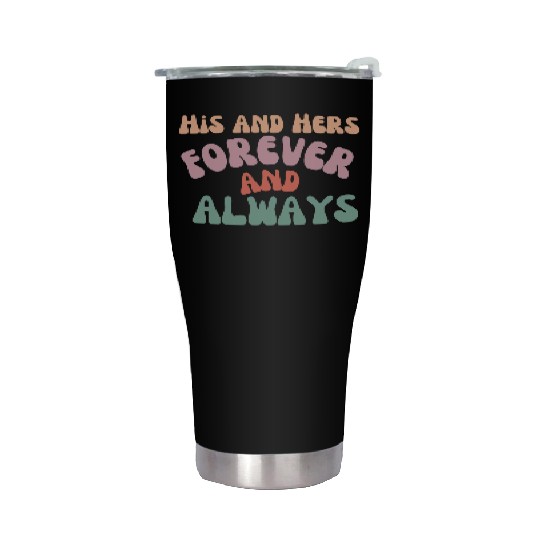 His and Hers Stainless Steel Tumblers