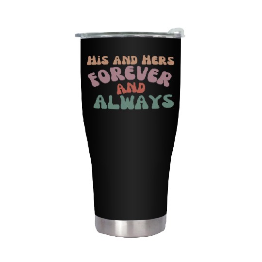 His and Hers Stainless Steel Tumblers