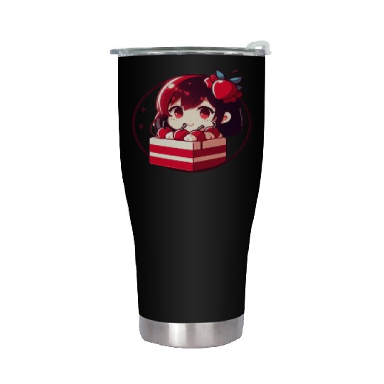 Red Velvet Cake Stainless Steel Tumblers