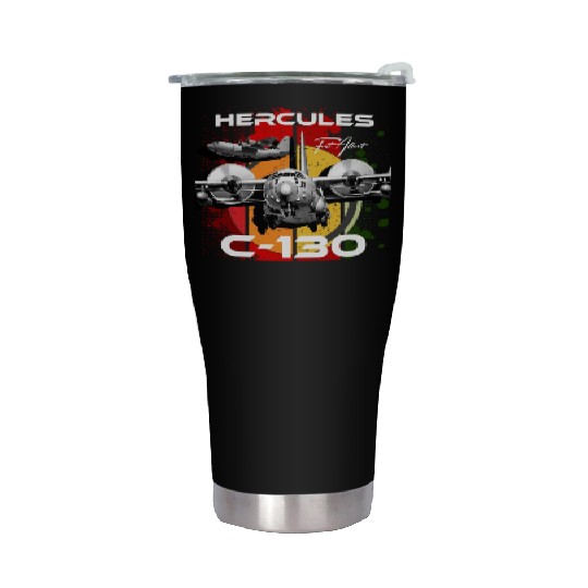 C-130 Hercules Military Aircraft Stainless Steel Tumblers