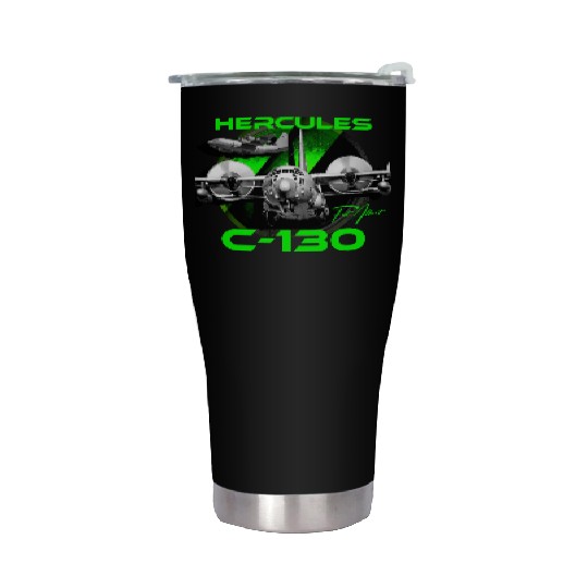 C-130 Hercules Military Aircraft Stainless Steel Tumblers