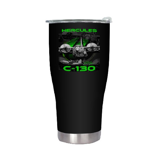 C-130 Hercules Military Aircraft Stainless Steel Tumblers