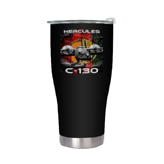 C-130 Hercules Military Aircraft Stainless Steel Tumblers