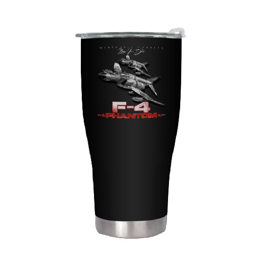 F-4 Phantom Us Air Force Fighter jet Stainless Steel Tumblers