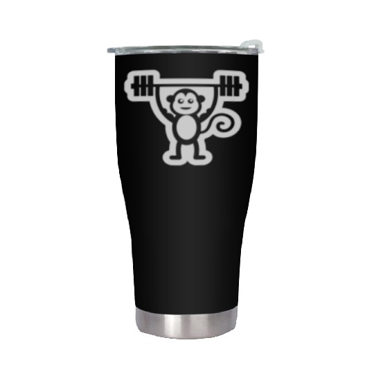 Muscle Gym Monkey Stainless Steel Tumblers