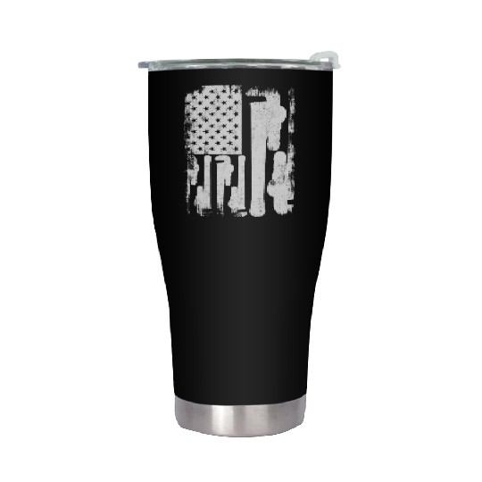 Patriotic US Plumber Stainless Steel Tumblers