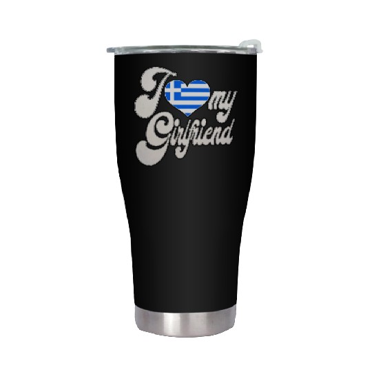 GreeceI Love My Greek Girlfriend Stainless Steel Tumblers