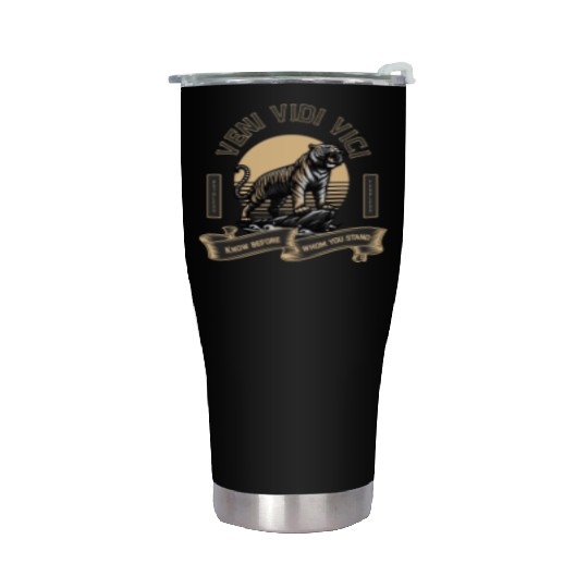 Veni Vidi Vici Wild Tiger Stainless Steel Tumblers