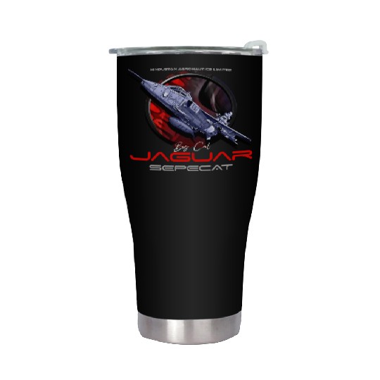 Sepecat Jaguar English French fighterjet Stainless Steel Tumblers