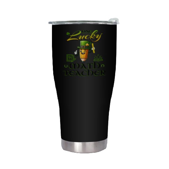 One Lucky Math Teacher Stainless Steel Tumblers