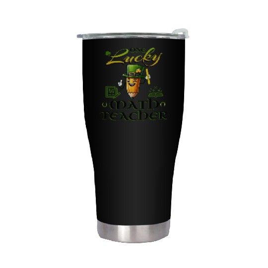 One Lucky Math Teacher Stainless Steel Tumblers