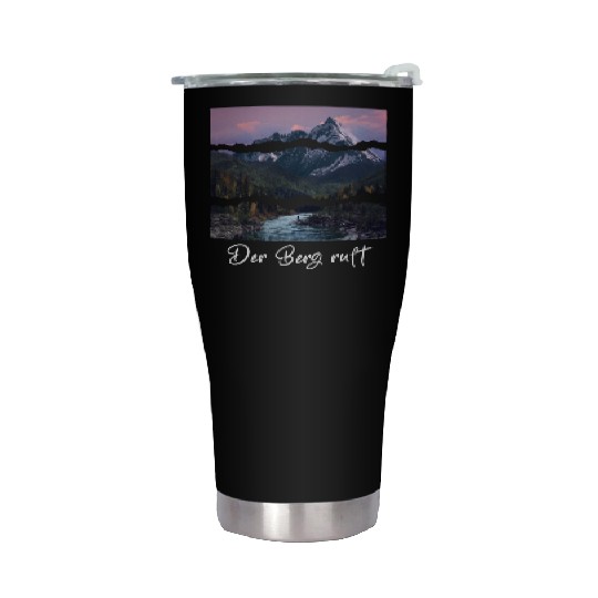 the mountain is calling Stainless Steel Tumblers