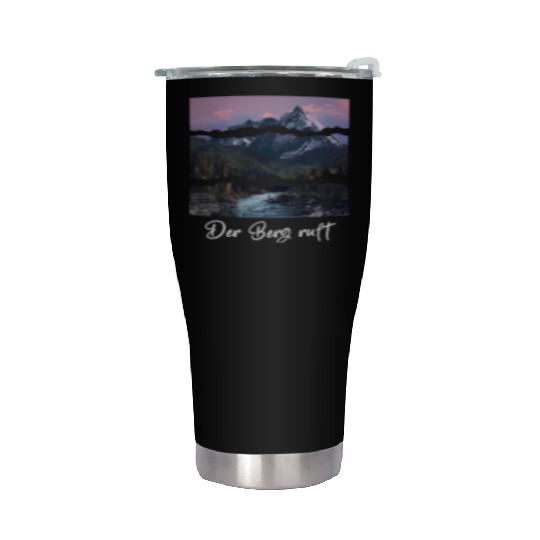 the mountain is calling Stainless Steel Tumblers