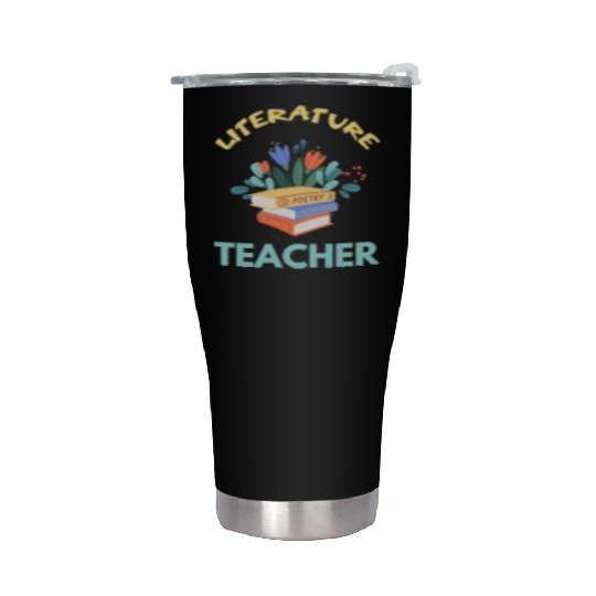 Literature teacher Literature is my superpower Stainless Steel Tumblers