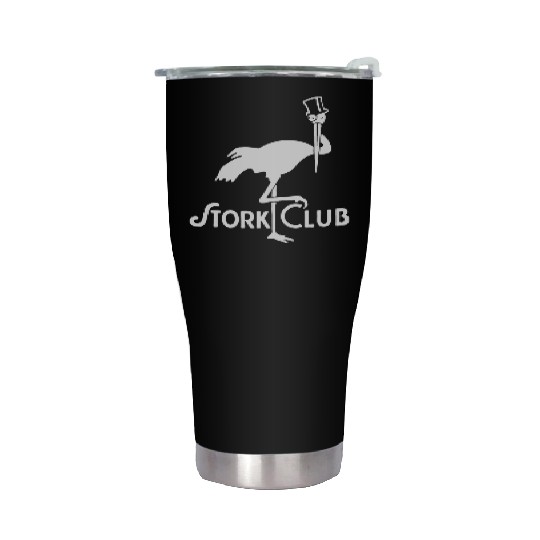 Stork Club Vintage Design Hollywood Club Stainless Steel Tumblers