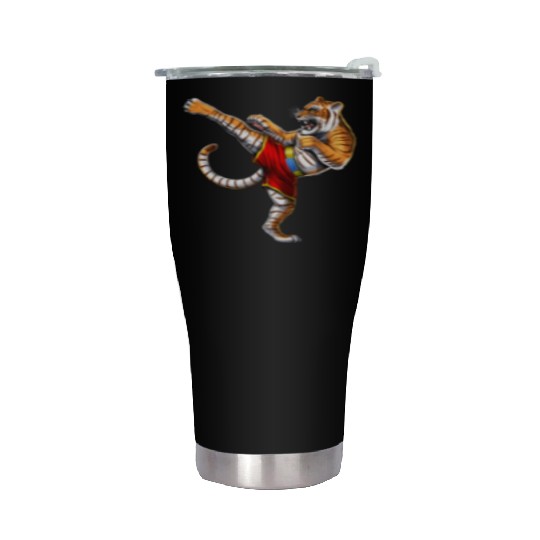 Tiger Muay Thai Fighter Stainless Steel Tumblers