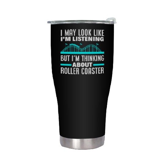 Roller Coaster Wooden Coaster Amusement Park Stainless Steel Tumblers