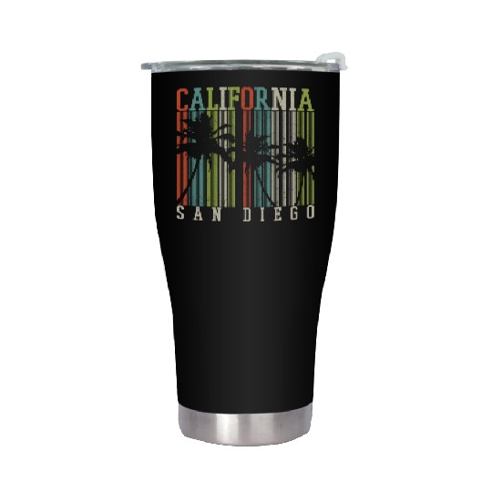 San Diego California Vintage Souvenir Stainless Steel Tumblers