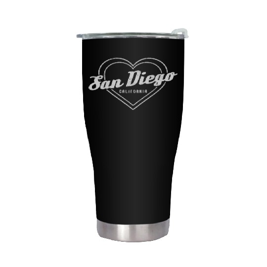 San Diego California Vintage Souvenir Stainless Steel Tumblers