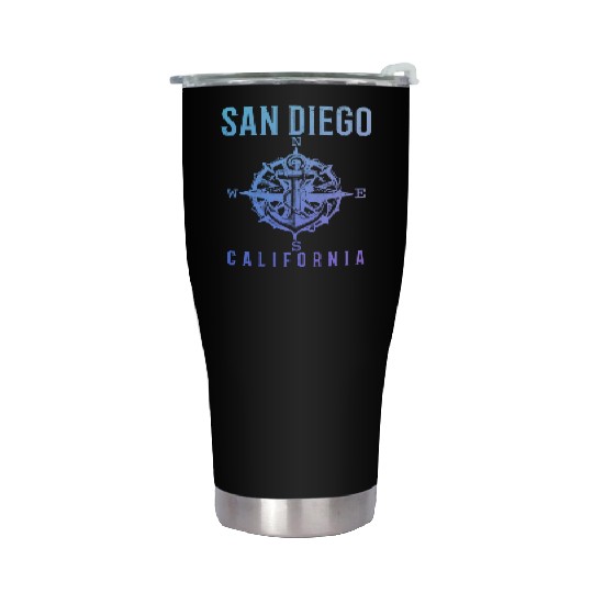 San Diego California Vintage Souvenir Stainless Steel Tumblers