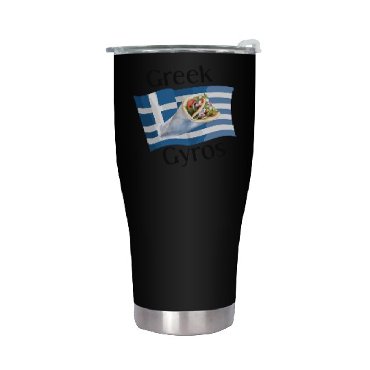 Greek Gyros Stainless Steel Tumblers