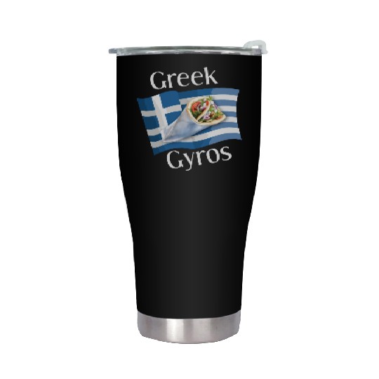 Greek Gyros Stainless Steel Tumblers