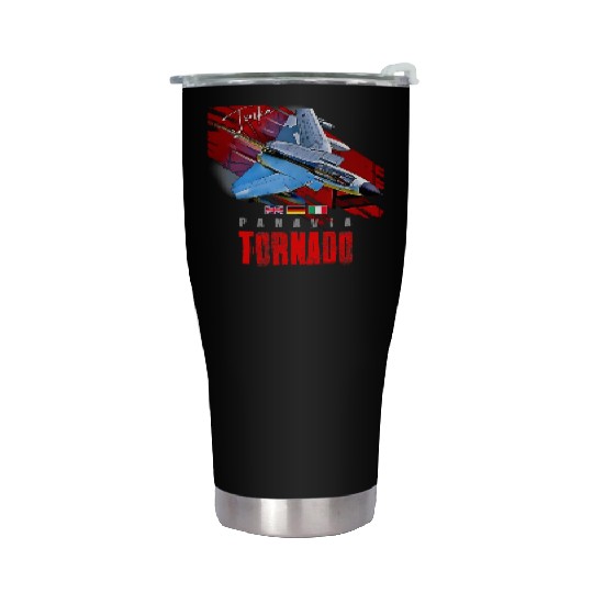 Panavia Tornado European Fighterjet Military Aircr Stainless Steel Tumblers