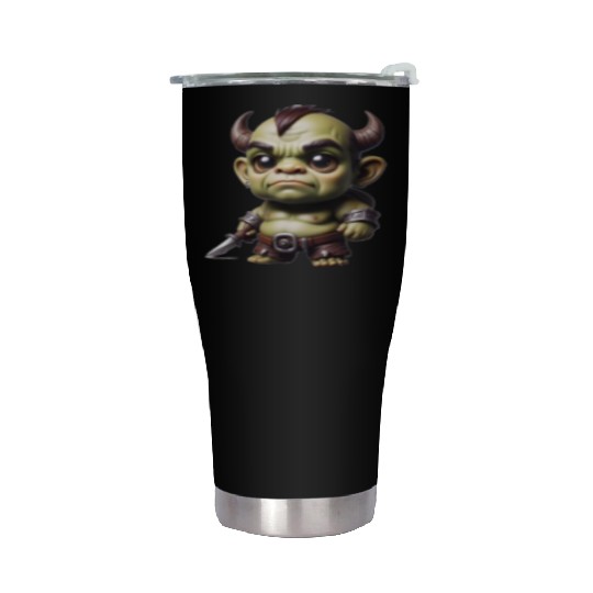 Anime chibi orc Stainless Steel Tumblers
