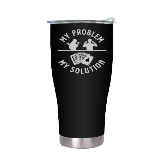 Classic Blackjack My Problem My Pictogram Dad Mom Stainless Steel Tumblers