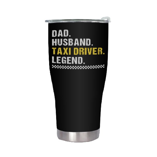 Dad Taxi Driver Stainless Steel Tumblers