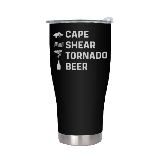 Cape Shear Tornado Forecaster Gift Stainless Steel Tumblers