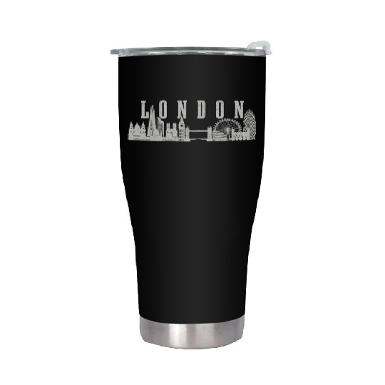 London England UK Souvenir Gift Stainless Steel Tumblers