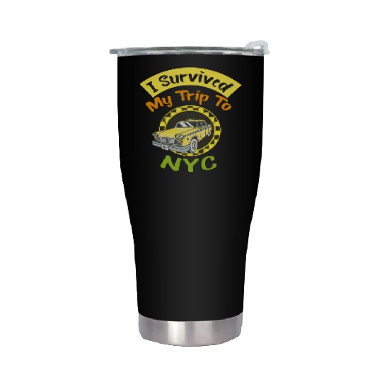 I Survived My Trip To NYC Stainless Steel Tumblers