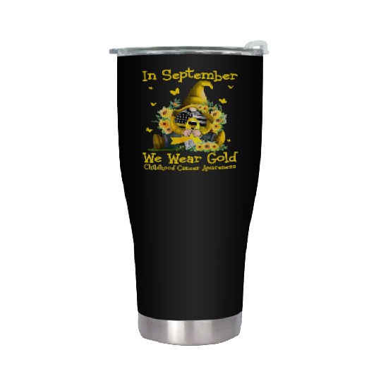 September We Wear Gold Stainless Steel Tumblers