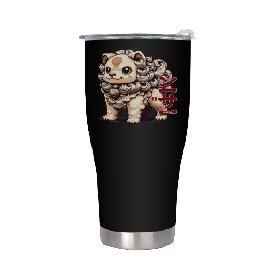 Chibi Shisa - Japanese Sacred Creature Stainless Steel Tumblers