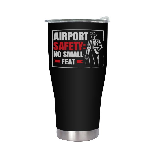 Airport Safety Officer Aviation Airport Jobs Stainless Steel Tumblers