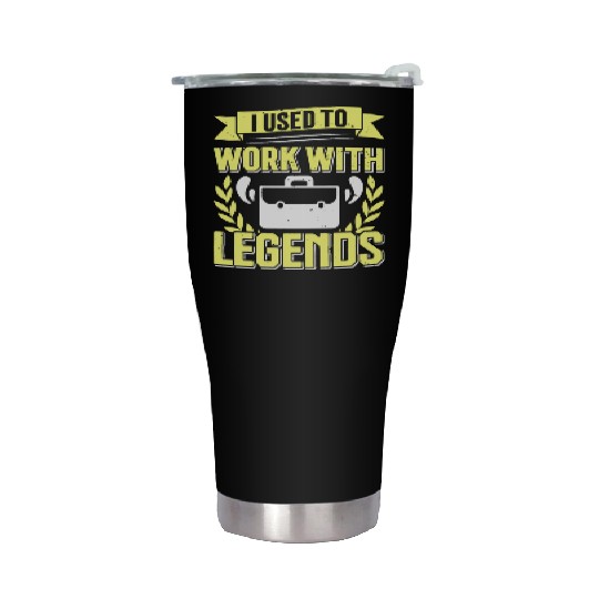 Retirement I Used to Work With Legends Farewell Stainless Steel Tumblers