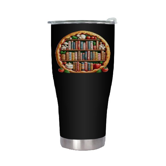 Pizza Words English Teacher Literature Stainless Steel Tumblers