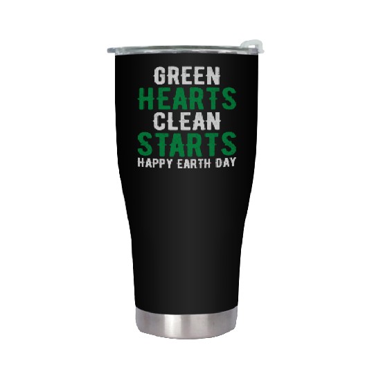 Clean Start Earth Day Stainless Steel Tumblers