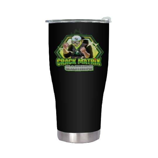 Crack Matrix Broly-Green Rage Quit Stainless Steel Tumblers