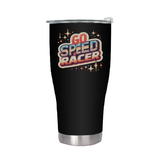 Go speed racer Stainless Steel Tumblers