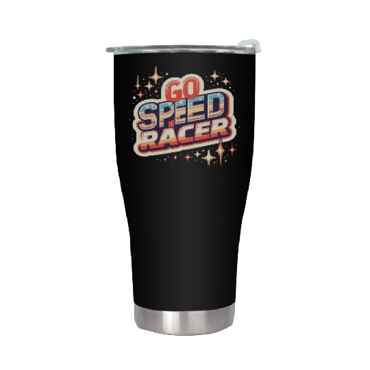 Go speed racer Stainless Steel Tumblers