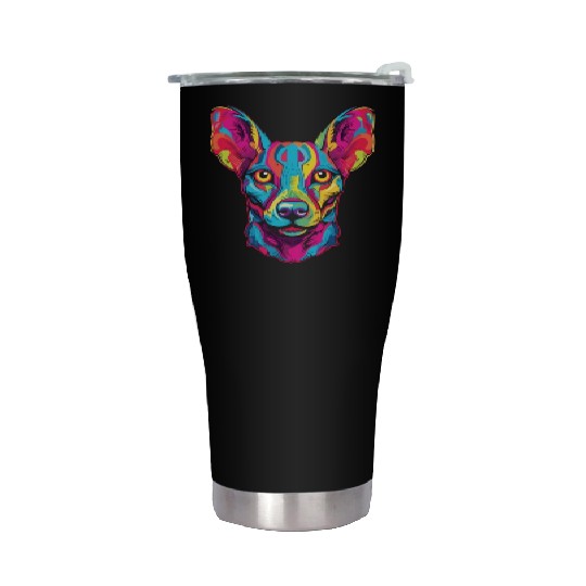 Watercolor Colorful Peruvian Inca Orchid Stainless Steel Tumblers