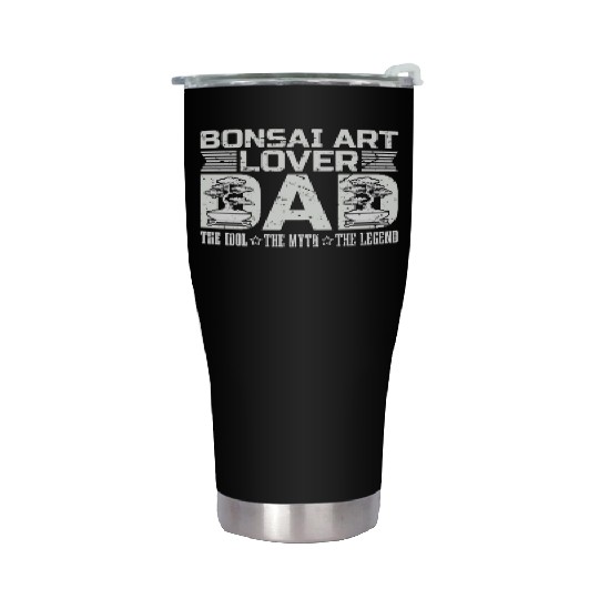 Bonsai Art Lover Dad The Idol The Mini Tree Lover Stainless Steel Tumblers