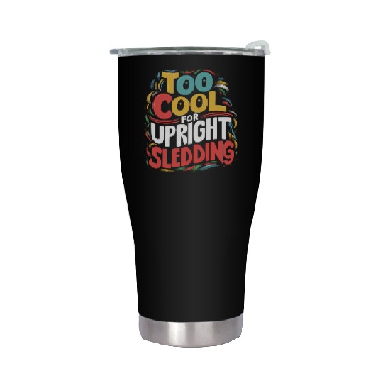 Sledding Snow Sled Winter Sport Winter Outdood Stainless Steel Tumblers