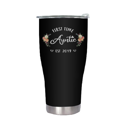 First Time Aunt Stainless Steel Tumblers
