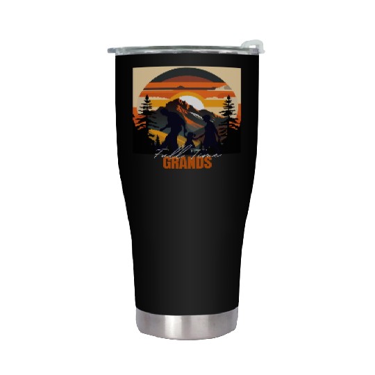 Full time Grands - Funny Grandparents Stainless Steel Tumblers