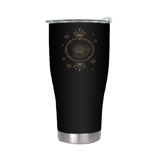 Celestial Flower Lotus Harmony Stainless Steel Tumblers